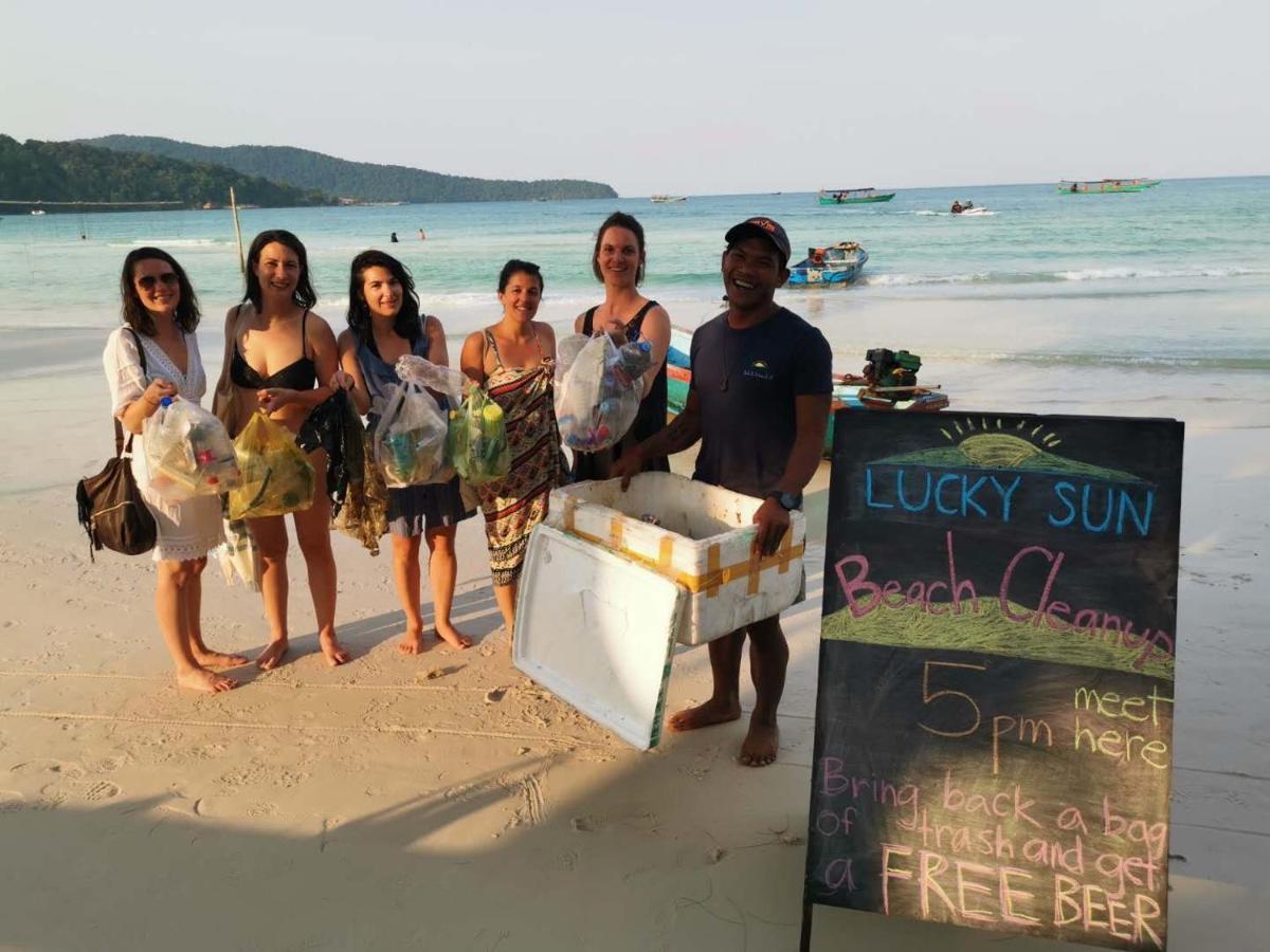 Lucky Sun Saracen Bay Hostel Koh Rong Sanloem Buitenkant foto